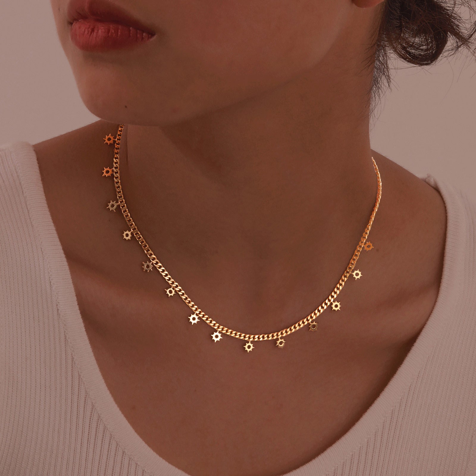 Collier rail doré